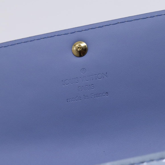 LOUIS VUITTON Vernis Pochette Porte Monnaie Credit Lavande M91235 LV Auth EC1023