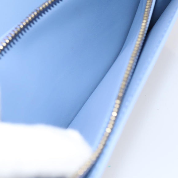 LOUIS VUITTON Vernis Pochette Porte Monnaie Credit Lavande M91235 LV Auth EC1023