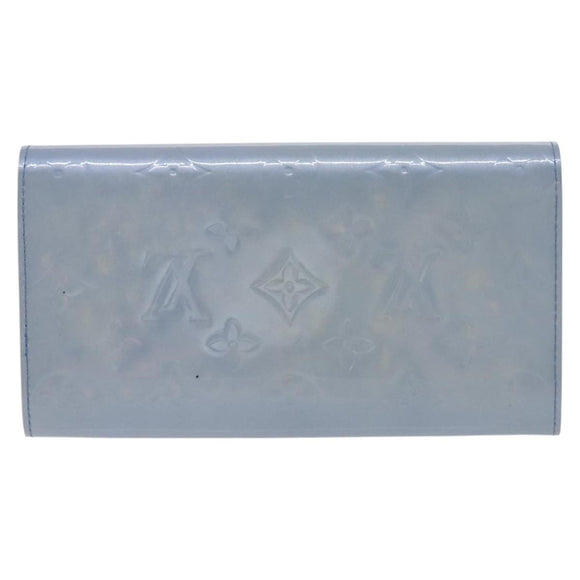 LOUIS VUITTON Vernis Pochette Porte Monnaie Credit Lavande M91235 LV Auth EC1023