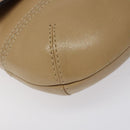 Coach Shoulder Bag Leather Beige Gold Auth EC1029-14