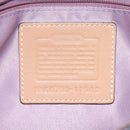 Coach Shoulder Bag Leather Beige Gold Auth EC1029-12