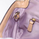 Coach Shoulder Bag Leather Beige Gold Auth EC1029-20