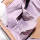 Coach Shoulder Bag Leather Beige Gold Auth EC1029-22