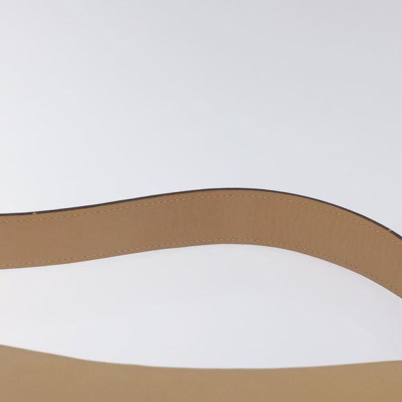 Coach Shoulder Bag Leather Beige Gold Auth EC1029