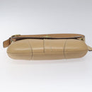 Coach Shoulder Bag Leather Beige Gold Auth EC1029-5