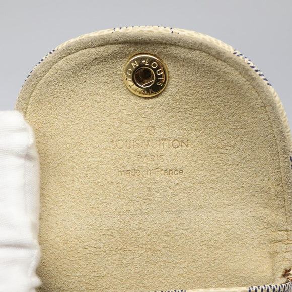 LOUIS VUITTON Damier Azur Etui Telephonne MM Cell Phone Case N60026 Auth EC1032