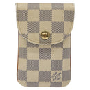 LOUIS VUITTON Damier Azur Etui Telephonne MM Cell Phone Case N60026 Auth EC1032-13