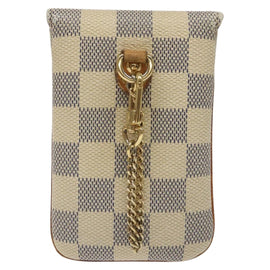 LOUIS VUITTON Damier Azur Etui Telephonne MM Cell Phone Case N60026 Auth EC1032 - 0