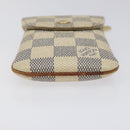 LOUIS VUITTON Damier Azur Etui Telephonne MM Cell Phone Case N60026 Auth EC1032-6