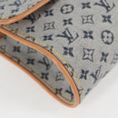 LOUIS VUITTON Monogram Mini Camille Chain Shoulder Bag Blue M92002 Auth EC1035AM-16