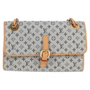 LOUIS VUITTON Monogram Mini Camille Chain Shoulder Bag Blue M92002 Auth EC1035AM-13