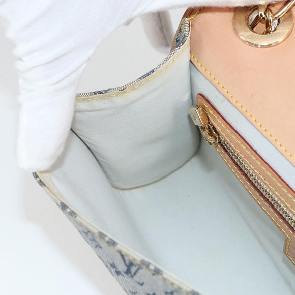 LOUIS VUITTON Monogram Mini Camille Chain Shoulder Bag Blue M92002 Auth EC1035AM