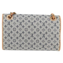 LOUIS VUITTON Monogram Mini Camille Chain Shoulder Bag Blue M92002 Auth EC1035AM-2