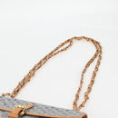 LOUIS VUITTON Monogram Mini Camille Chain Shoulder Bag Blue M92002 Auth EC1035AM-14