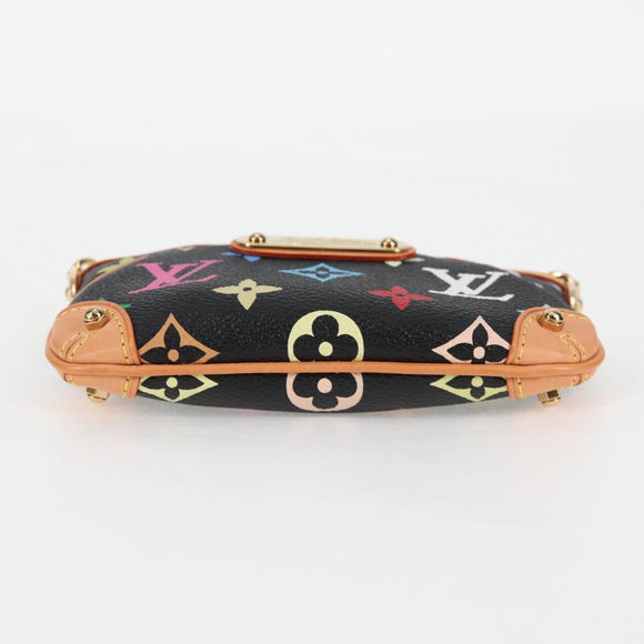 LOUIS VUITTON Multicolor Pochette Mira PM Täschchen Schwarz M60099 LV Auth EC1036SM