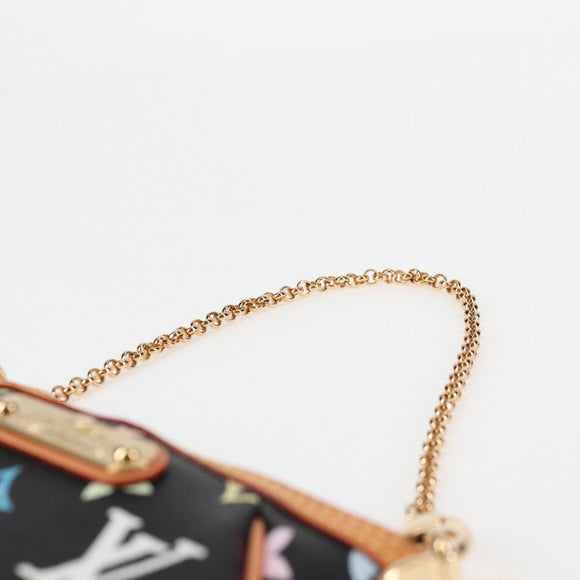 LOUIS VUITTON Multicolor Pochette Mira PM Täschchen Schwarz M60099 LV Auth EC1036SM