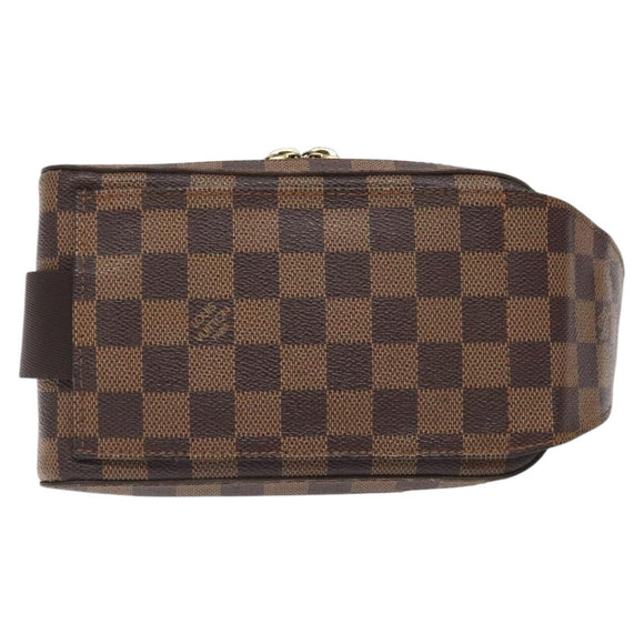 LOUIS VUITTON Damier Ebene Geronimos Shoulder Bag N51994 LV Auth EC1038