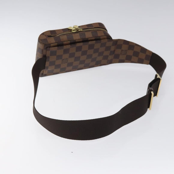 LOUIS VUITTON Damier Ebene Geronimos Shoulder Bag N51994 LV Auth EC1038