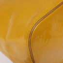 LOUIS VUITTON Monogram Vernis Houston Hand Bag Jaune M91121 LV Auth EC113-15