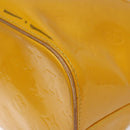 LOUIS VUITTON Monogram Vernis Houston Hand Bag Jaune M91121 LV Auth EC113-16