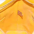 LOUIS VUITTON Monogram Vernis Houston Hand Bag Jaune M91121 LV Auth EC113-20