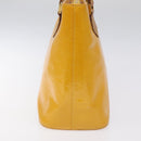 LOUIS VUITTON Monogram Vernis Houston Hand Bag Jaune M91121 LV Auth EC113-3