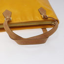 LOUIS VUITTON Monogram Vernis Houston Hand Bag Jaune M91121 LV Auth EC113-7