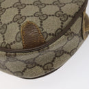 GUCCI GG Supreme Web Sherry Line Shoulder Bag PVC Beige 89 02 066 Auth EC117-10