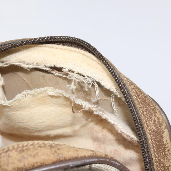 GUCCI GG Supreme Web Sherry Line Shoulder Bag PVC Beige 89 02 066 Auth EC117