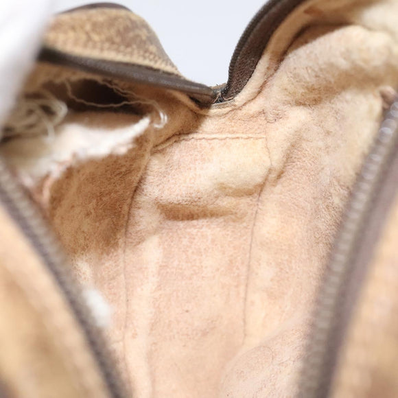 GUCCI GG Supreme Web Sherry Line Shoulder Bag PVC Beige 89 02 066 Auth EC117