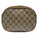 GUCCI GG Supreme Web Sherry Line Shoulder Bag PVC Beige 89 02 066 Auth EC117-3