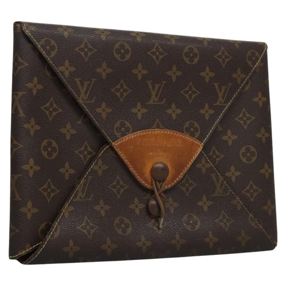 LOUIS VUITTON Monogram Visionaire Briefcase M99045 LV Auth EC124