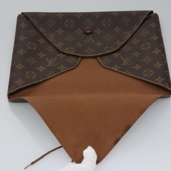 LOUIS VUITTON Monogram Visionaire Briefcase M99045 LV Auth EC124