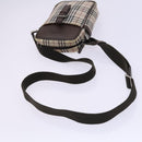 BURBERRY Nova Check Blue Label Shoulder Bag Canvas 3Set Beige Auth EC141-19