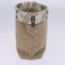 BURBERRY Nova Check Blue Label Shoulder Bag Canvas 3Set Beige Auth EC141-4