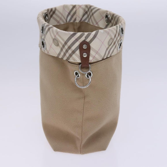 BURBERRY Nova Check Blue Label Shoulder Bag Canvas 3Set Beige Auth EC141