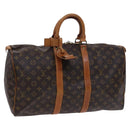 LOUIS VUITTON Monogram Keepall 45 Boston Bag M41428 LV Auth EC144-1