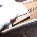 CELINE Macadam Canvas Hand Bag PVC Leather 2way Brown Auth EC148-12