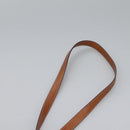 CELINE Macadam Canvas Shoulder Bag PVC Leather Brown Gold Auth EC156-8