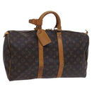 LOUIS VUITTON Monogram Keepall 45 Boston Bag M41428 LV Auth EC160-1