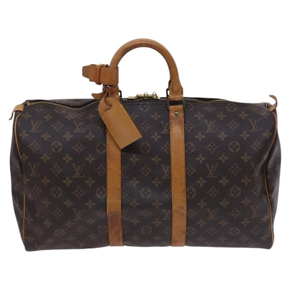 LOUIS VUITTON Monogram Keepall 45 Boston Bag M41428 LV Auth EC160