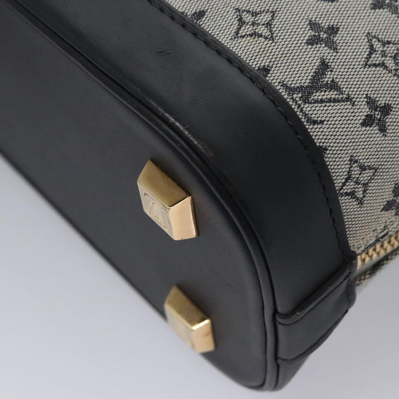 LOUIS VUITTON Monogram Mini Alma Haut Hand Bag Blue M92202 LV Auth EC183