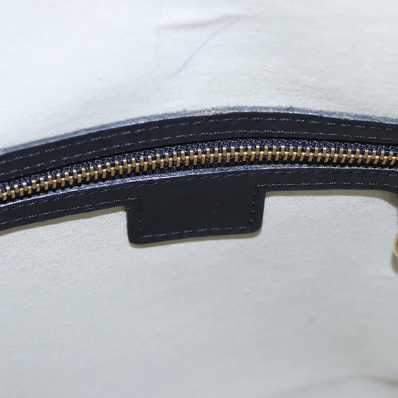 LOUIS VUITTON Monogram Mini Alma Haut Hand Bag Blue M92202 LV Auth EC183