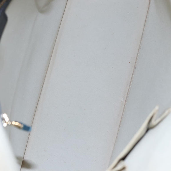 LOUIS VUITTON Monogram Mini Alma Haut Hand Bag Blue M92202 LV Auth EC183