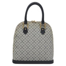 LOUIS VUITTON Monogram Mini Alma Haut Hand Bag Blue M92202 LV Auth EC183-13