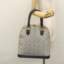 LOUIS VUITTON Monogram Mini Alma Haut Hand Bag Blue M92202 LV Auth EC183-25