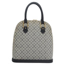 LOUIS VUITTON Monogram Mini Alma Haut Hand Bag Blue M92202 LV Auth EC183-2