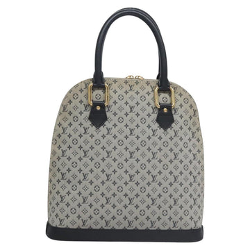LOUIS VUITTON Monogram Mini Alma Haut Hand Bag Blue M92202 LV Auth EC183 - 0