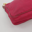 PRADA Shoulder Bag Nylon Pink Gold Auth EC191-14