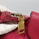 PRADA Shoulder Bag Nylon Pink Gold Auth EC191-9